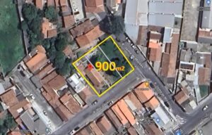 Terreno plano de 900 m² (3 lotes de 300 m² ) localizado em Jacareí no Bairro do São João – Centro