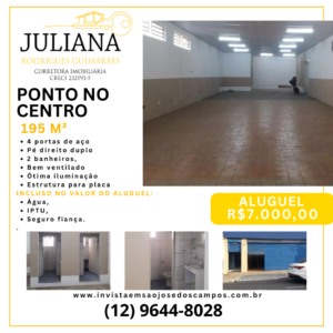 PONTO COMERCIAL NO CORAÇÃO DA CIDADE