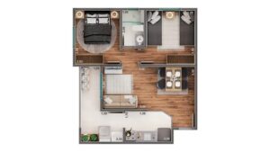 APARTAMENTO COM VISTA PRIVILEGIADA NO FELICITÁ