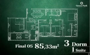 🏡 APARTAMENTO À VENDA – GREEN PARK RESIDENCE & MALL 📍 Parque Industrial, São José dos Campos – SP 